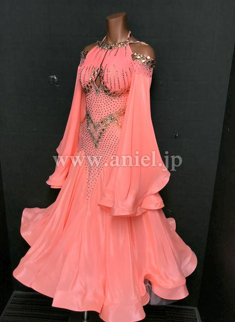 M9211・サーモンオレンジ&ゴールド