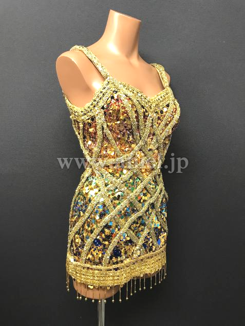 L6226・【チャコット】ゴールド&カラフル