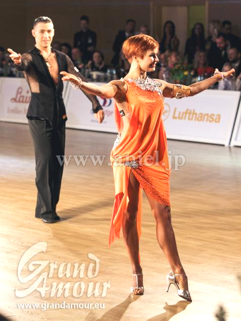 L2652・【Grand Amour】オレンジ&シルバー【ニナ着用】