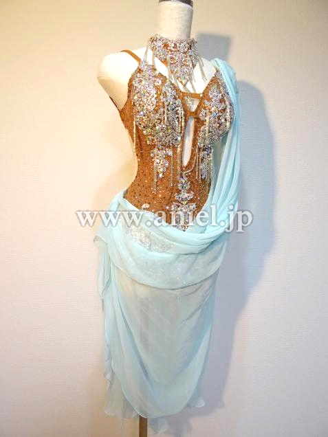 L2940・水色&ベージュ