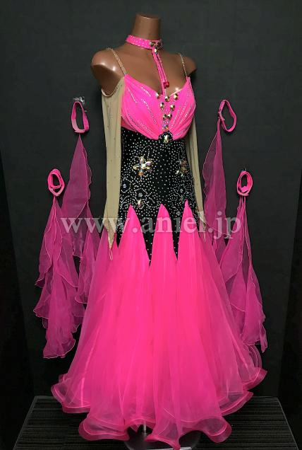 M9224・ピンク&黒※試着不可