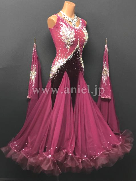 M7615・【タカダンス】ワインレッド