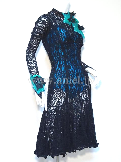 L3595・黒&ジェード※試着不可