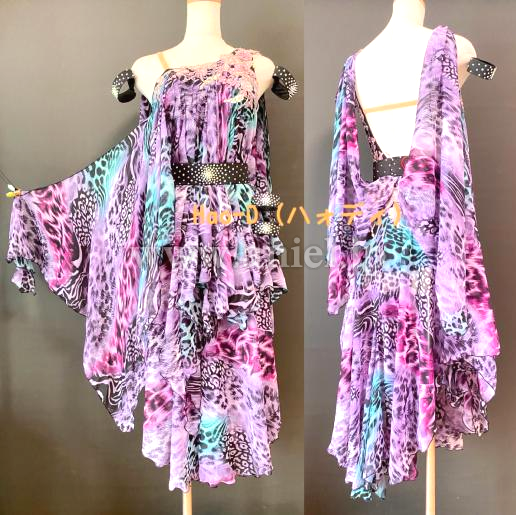 L7013・紫&緑アニマル柄