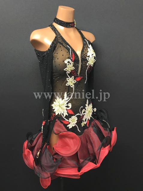 L5911・黒&花※試着不可