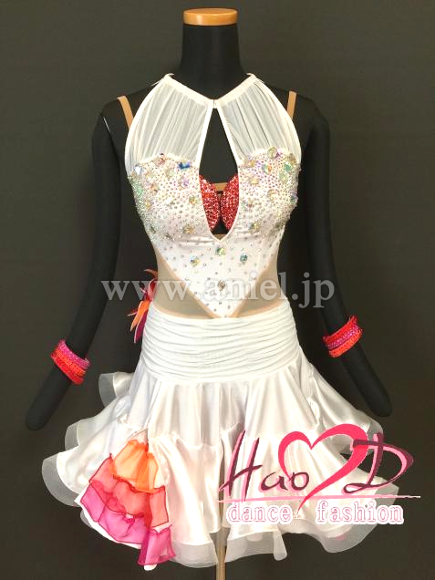 L3089・白&赤オレンジ