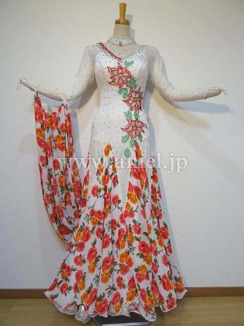 M4332・白&花柄・2万5千円※試着不可