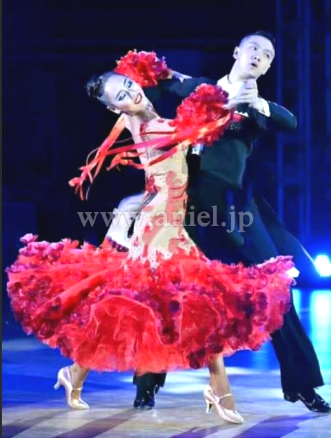 M4316・赤&ベージュ※試着不可