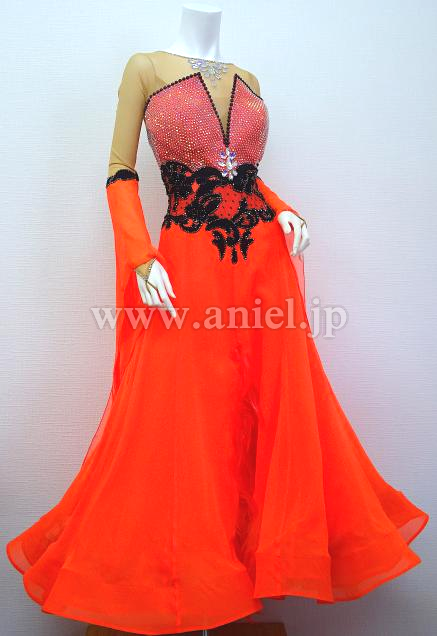 M5857・【Sapiel】オレンジ&黒