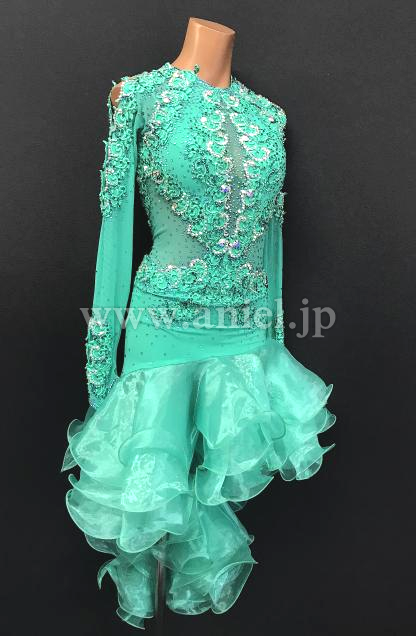  L5573・【Chrissane】エメラルドグリーン