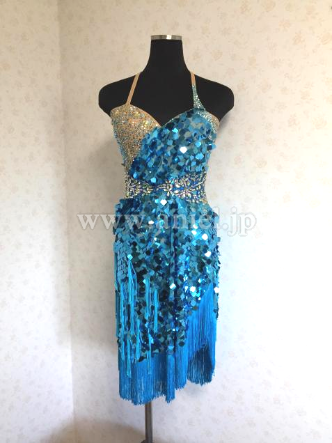 L4032・青スパンコール※試着不可