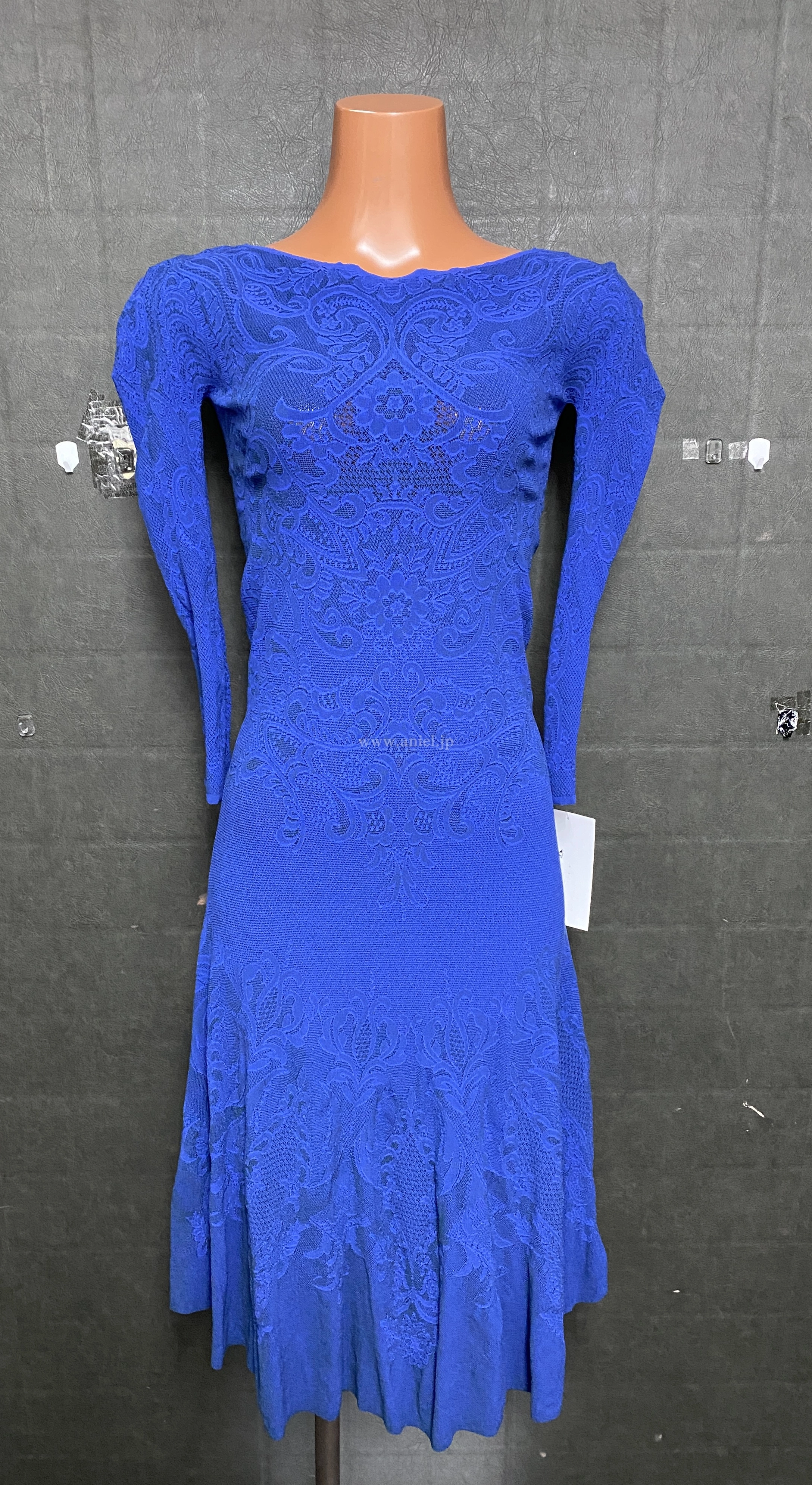 【チャコット】ノーソーイング青ワンピース【中古】