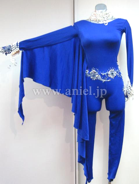 L2195・青パンツドレス※試着不可