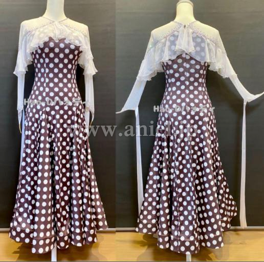 BM9249・ブラウンドット&白