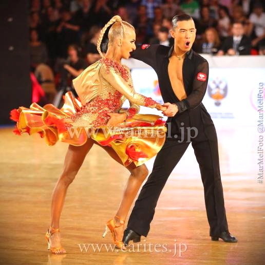 L6618・【Abraham Martinez】ゴールド&レッド【アナスタシア着用】