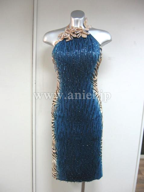 L1676・青&ゼブラ柄