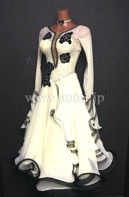 M8619・クリームイエロー&黒