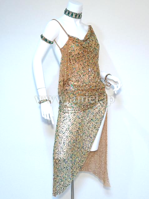 L3610・ベージュ&緑