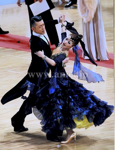 M7617・ネイビー&黄