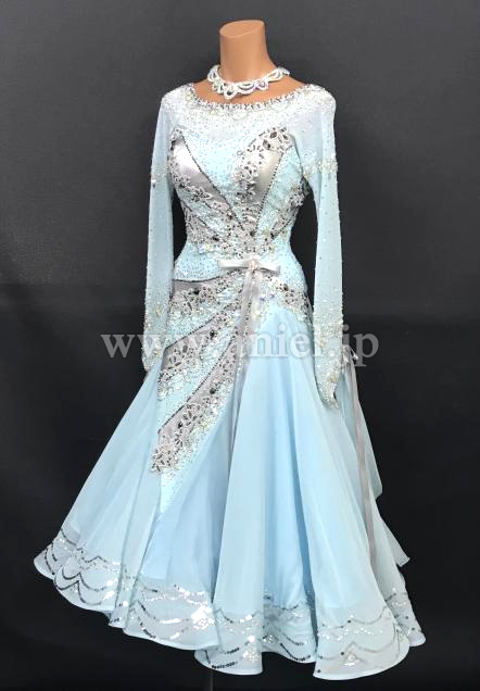 M8003・【タカダンス】水色&シルバー