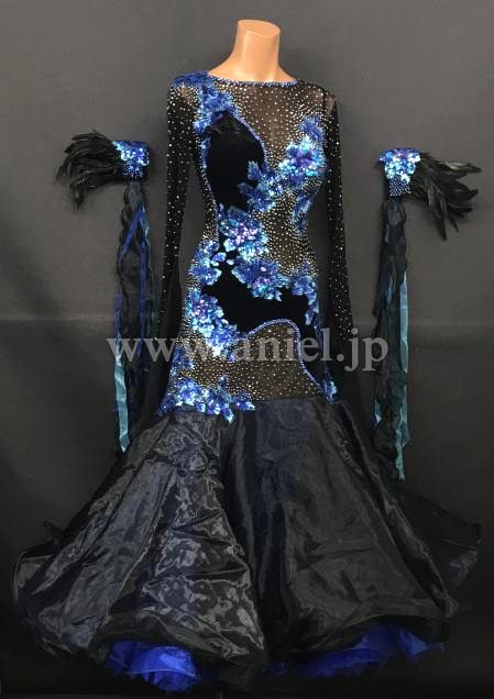 M8005・【Silvia design】黒&青