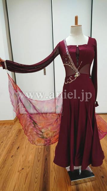 L4034・ワインレッド※試着不可