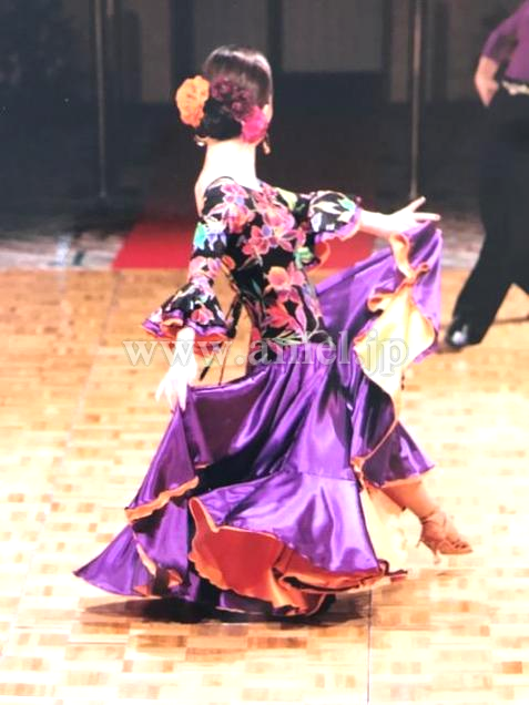 L3114・紫&オレンジカラフル※試着不可