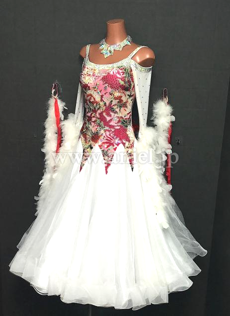 M8653・白&花柄※試着不可