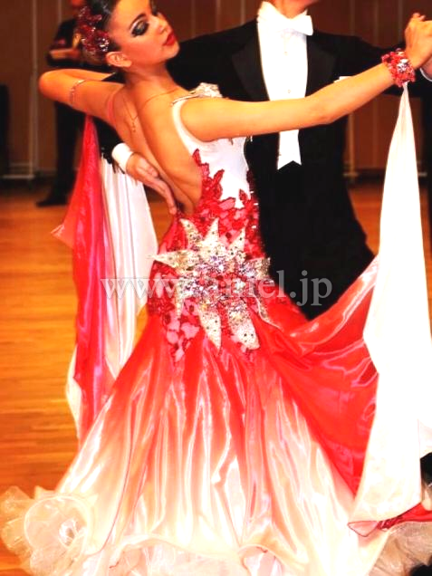 【Dincher-Vyazoff】赤&白グラデーション