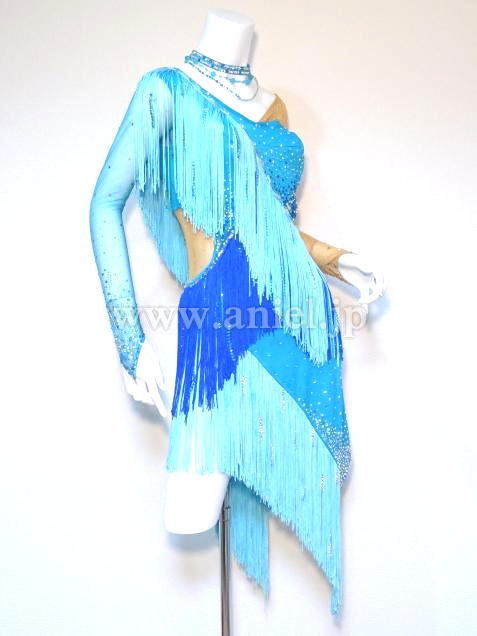 L3621・青フリンジ※試着不可