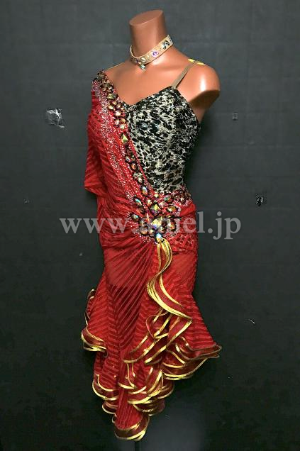 L7106・赤&豹柄 店舗販売済み