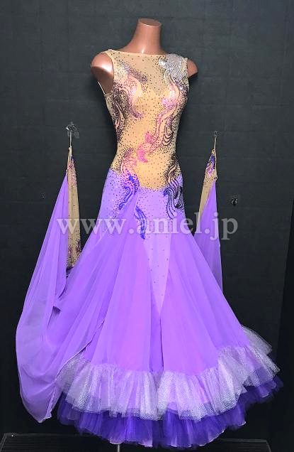 M8626・【Chrisanne】ラベンダー&ベージュ