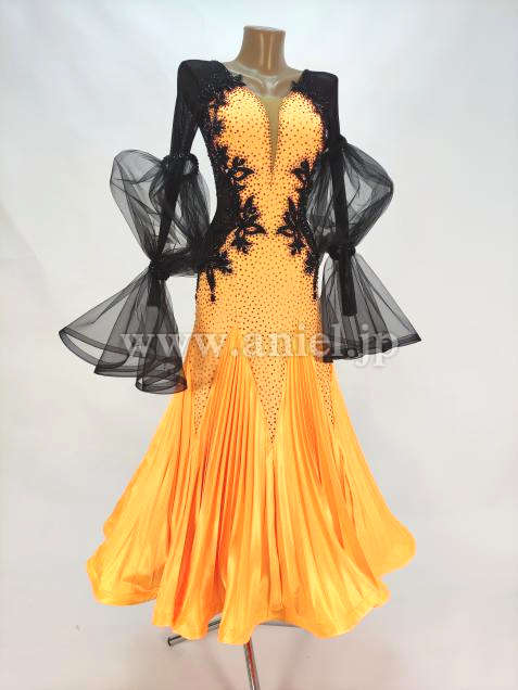 M7993・【NAZAR】マンゴーオレンジ&黒※試着不可