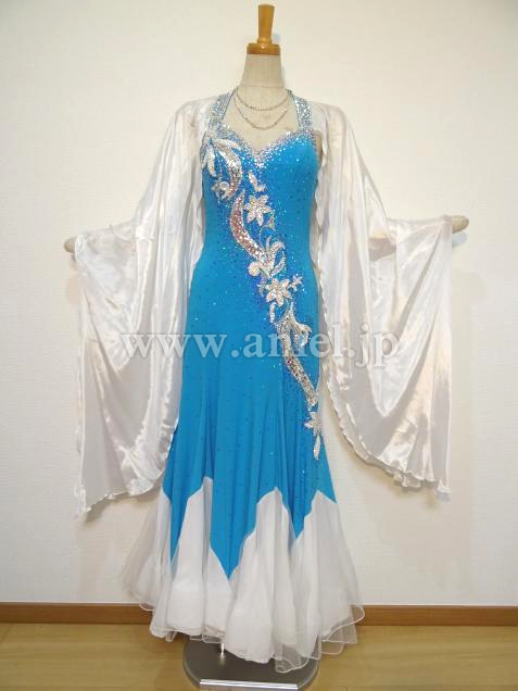 M4379・ターコイズブルー&白※試着不可