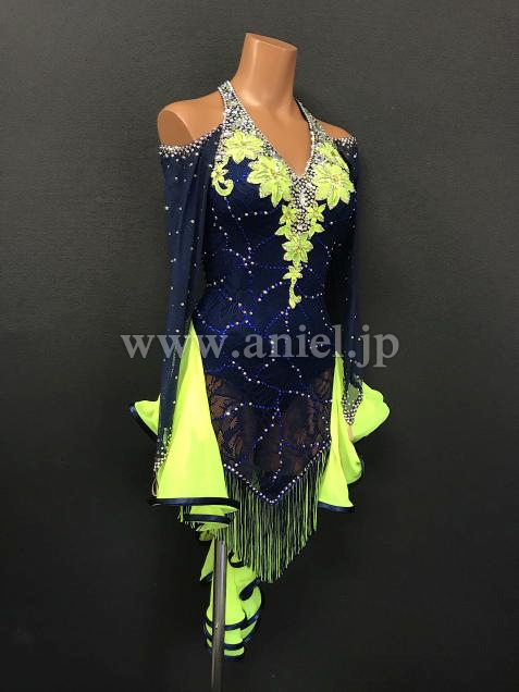 L6248・ネイビー&黄緑