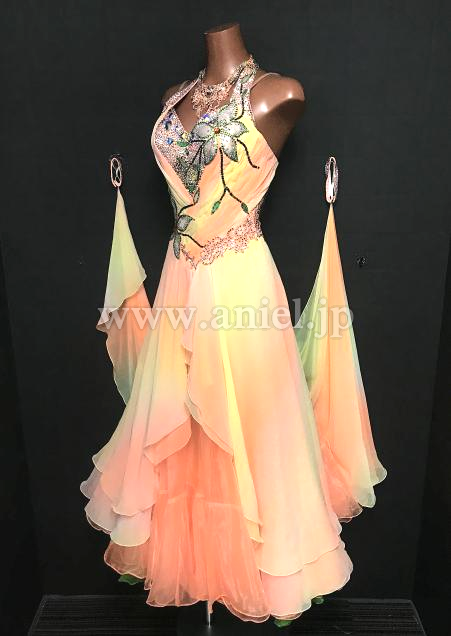 M8645・オレンジ&緑