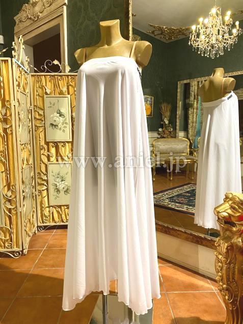 L5921・【Silvia design】ホワイトルンバドレス※試着不可