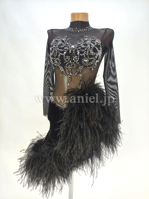 L6633・【NAZAR】黒羽根※試着不可