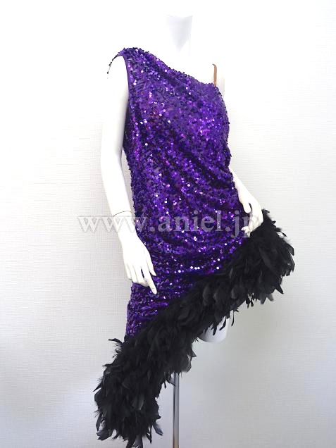 L4035・紫&黒※試着不可