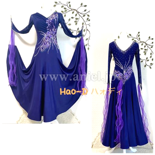 M8022・ネイビー&紫※試着不可