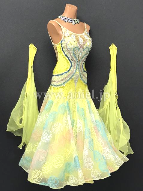 M7081・黄&バラ柄