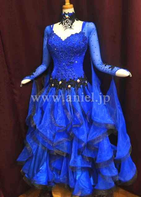 M3043・ロイヤルブルー&黒※試着不可