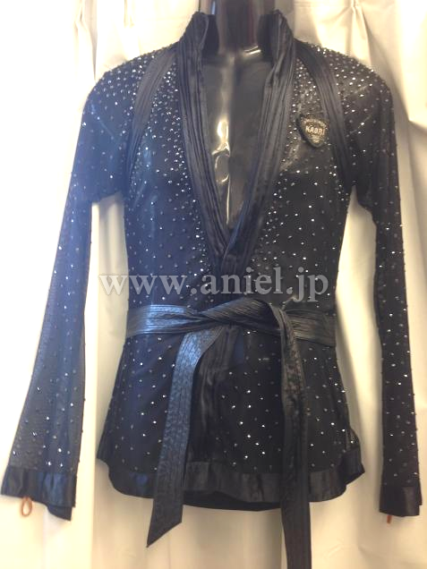 L1697・黒オーバーブラウス男性用衣装