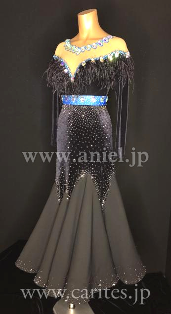 M6939・【Silvia Design】ブラック&ブルー