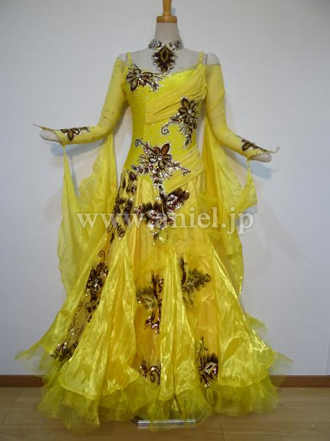 M4408・黄&ブラウン※試着不可