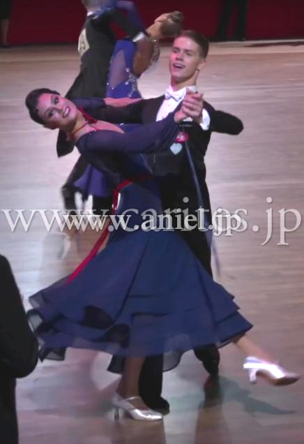 メルマガvol.44先行販売ドレス(スタンダード)【EM】紺&赤【アレキサンドラ着用】