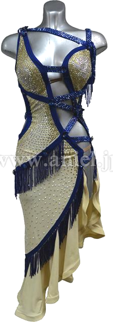 L1704・クリームイエロー&青・※試着不可