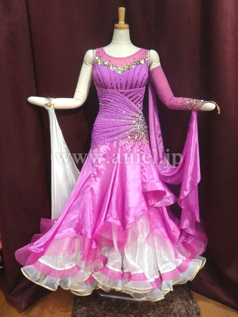 M3055・【Grand Amour】 ピンク紫&白