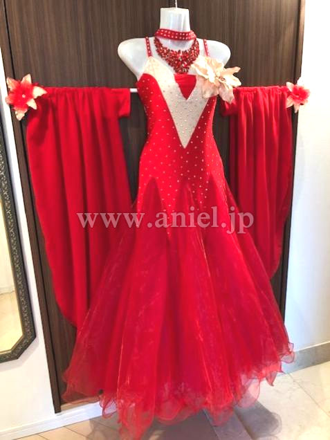 M5879・赤&ベージュ※試着不可