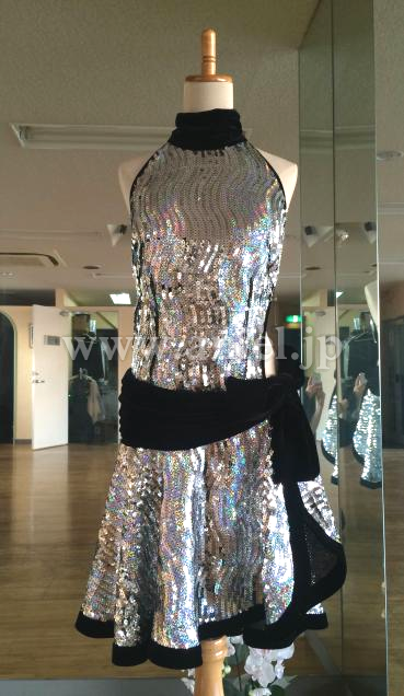 L1063・シルバースパン&黒ベロア※試着不可